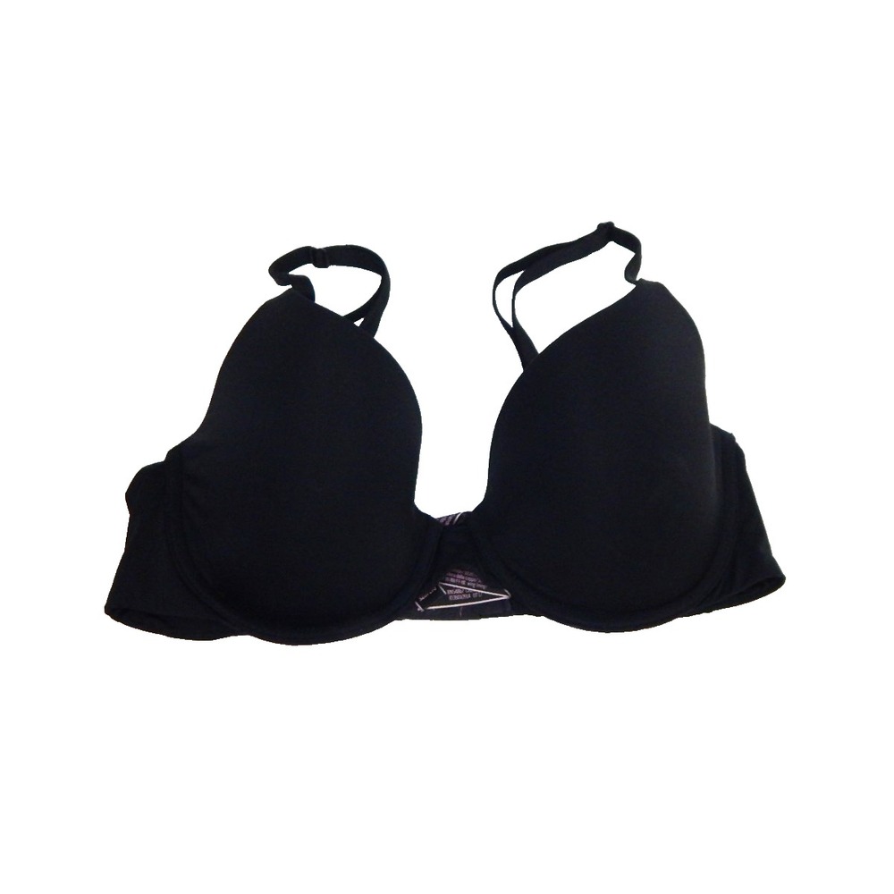 Victoria's Secret Bra Uplift Semi Demi Black Underwire T-Shirt